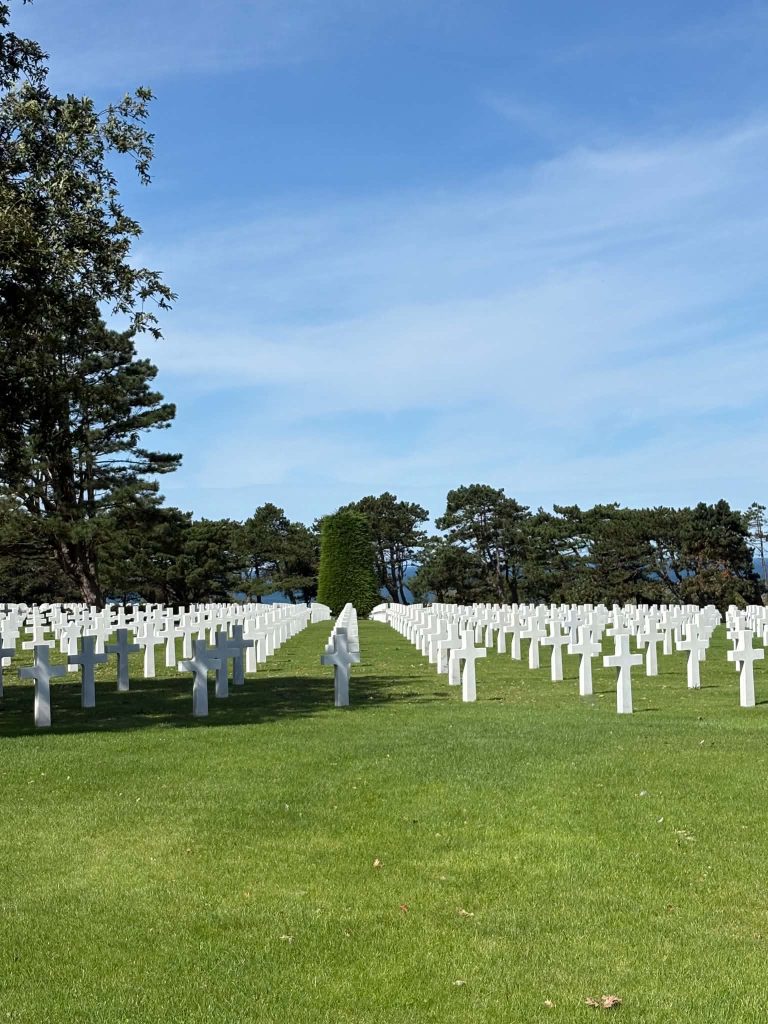 Amerikanska krigskyrkogården i Colleville Sur Mere